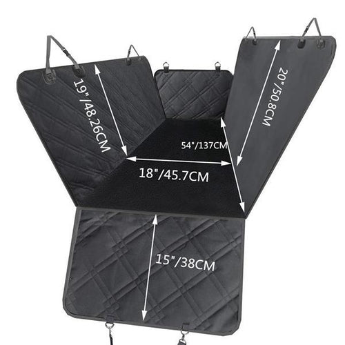 BackSeatGuard Dog Car Seat Cover – Waterproof Hammock for Cars & SUVs